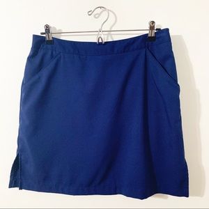Coral Bay Golf Golf Skirt Skort Built in Shorts Pockets Side Vents Back Zipper